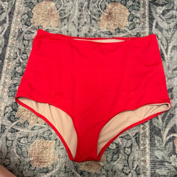 Kortni Jeane Other - Kortni Jeane High Waist Bikini Bottoms - Red